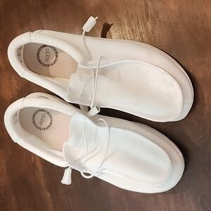 HEY DUDE Wally B Sox  White Tweed Classic Mock Slip On Shoes MENS 12